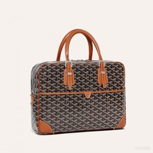 Goyard Ambassade MM Document Case 黒 ブラウン | UGPW1058