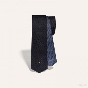 Goyard Eldredge Bicolore tie ネイビー 青 | WGUF2152