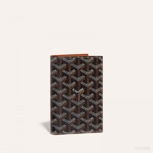 Goyard GRENELLE PASSPORT COVER 黒 ブラウン | DLTZ1141