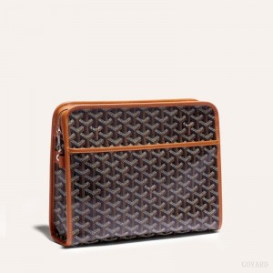 Goyard JOUVENCE GM TOILET BAG 黒 ブラウン | RNLV7904