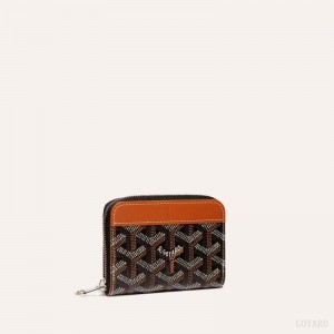 Goyard MATIGNON MINI WALLET 黒 ブラウン | OFQK7884