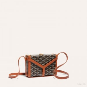 Goyard MINAUDIÈRE TRUNK BAG 黒 ブラウン | AABO3640