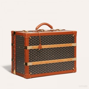 Goyard PALACE 55 SUITCASE 黒 ブラウン | DBBE4898