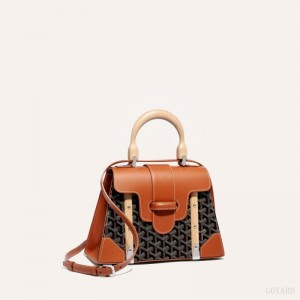 Goyard SAÏGON PM BAG 黒 ブラウン | IQDJ6907