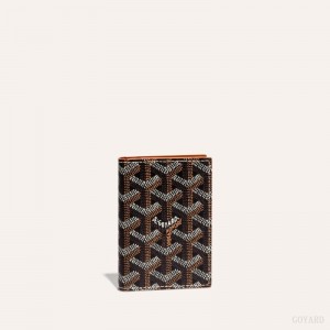 Goyard SAINT-MARC CARD WALLET 黒 ブラウン | EELJ6473