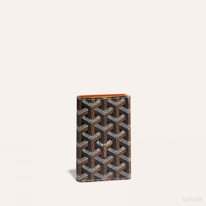 Goyard SAINT-PIERRE CARD WALLET 黒 ブラウン | EDRW8407