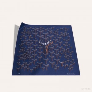 Goyard SCARF N°1 ネイビー 青 | JBDH3739