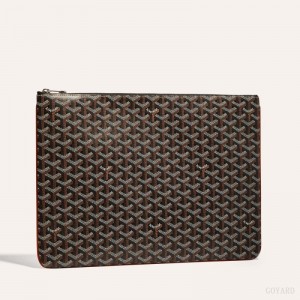 Goyard SENAT GM DOCUMENT CASE 黒 ブラウン | ESHM7680