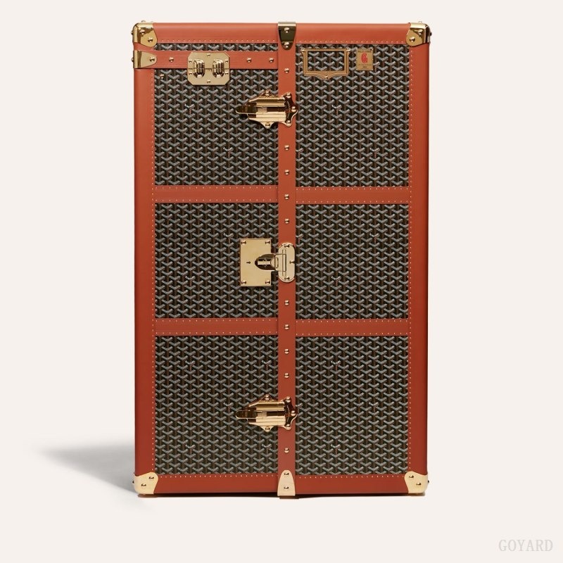 Goyard ARMOIRE TRUNK 黒 ブラウン | MAMK8223