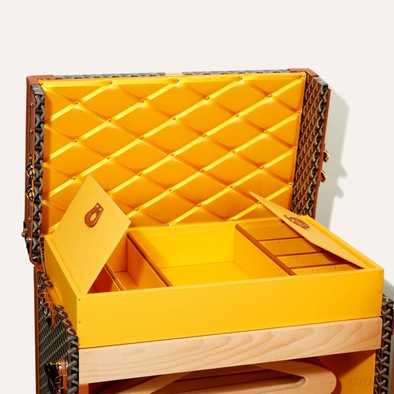 Goyard ARMOIRE TRUNK 黒 ブラウン | MAMK8223