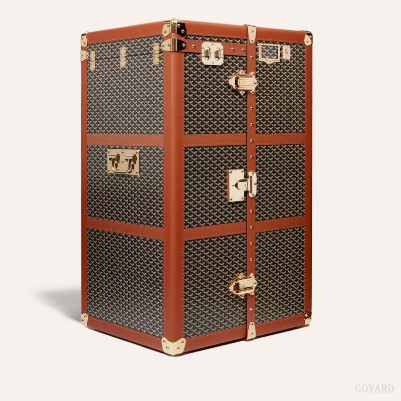 Goyard ARMOIRE TRUNK 黒 ブラウン | MAMK8223