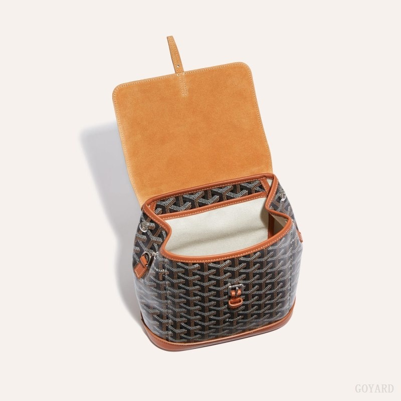 Goyard Alpin Mini Backpack 黒 ブラウン | YKHO7326