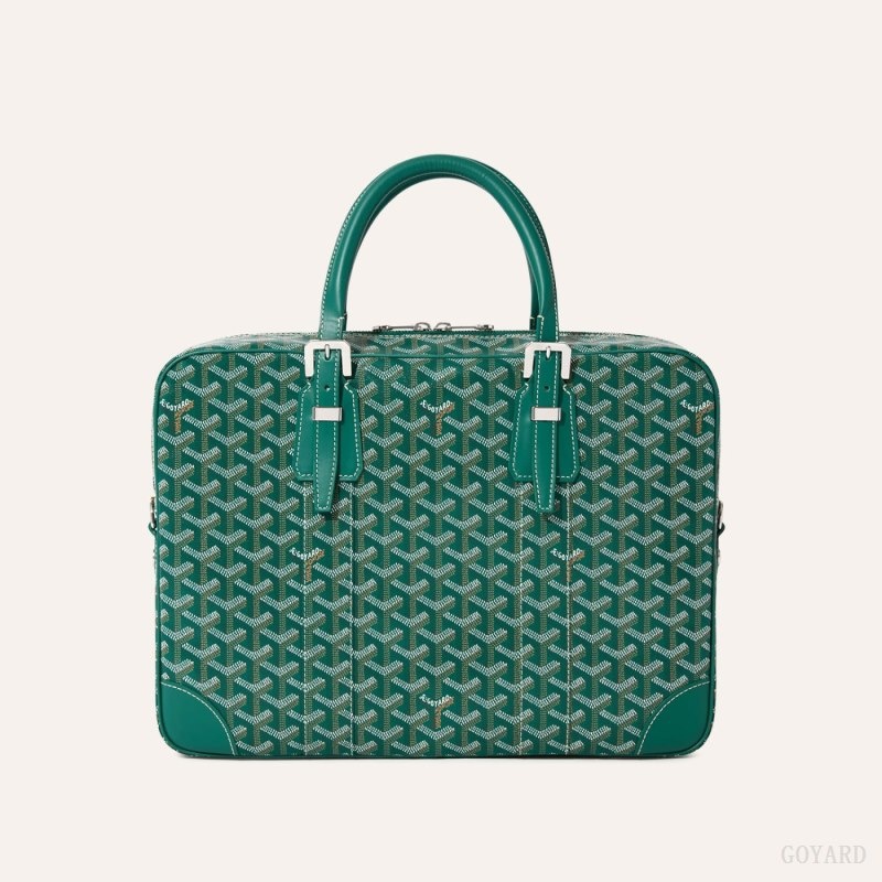 Goyard Ambassade MM Document Case 緑 | ZUHI3729