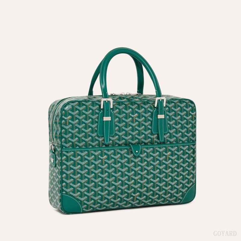 Goyard Ambassade MM Document Case 緑 | ZUHI3729