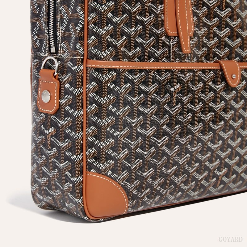 Goyard Ambassade MM Document Case 黒 ブラウン | UGPW1058