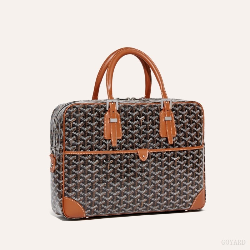 Goyard Ambassade MM Document Case 黒 ブラウン | UGPW1058