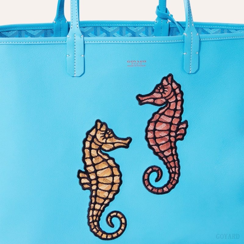 Goyard Anjou PM Seahorse Embroidery ターコイズ | BZYD7953