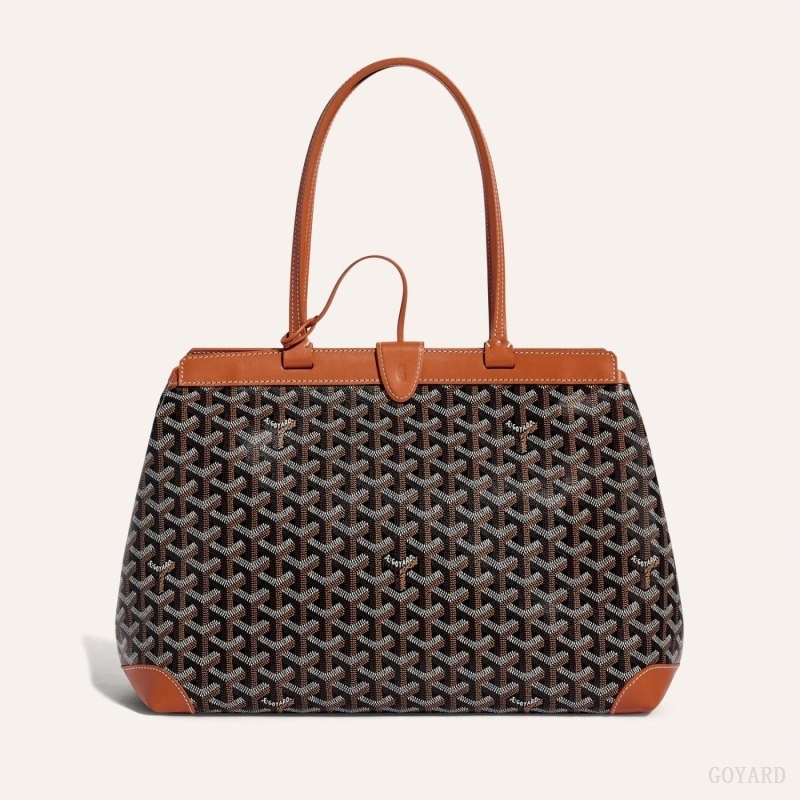 Goyard BELLECHASSE BIAUDE PM BAG 黒 ブラウン | IIWI3829