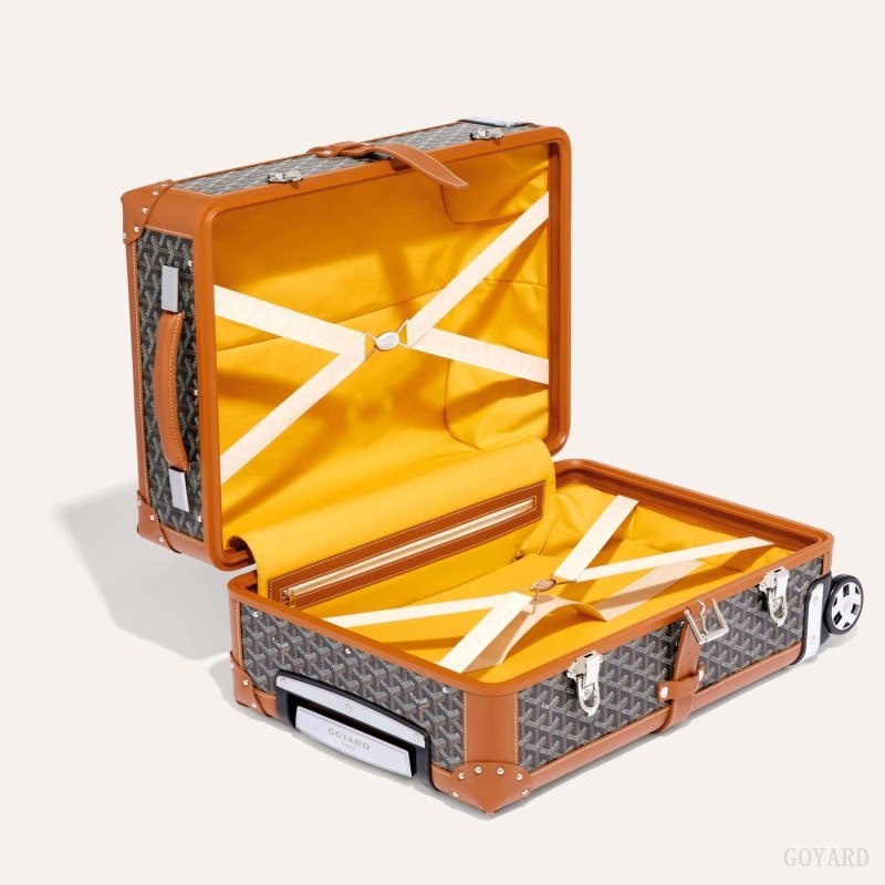 Goyard BOURGET PM TROLLEY CASE 黒 ブラウン | URHR5661