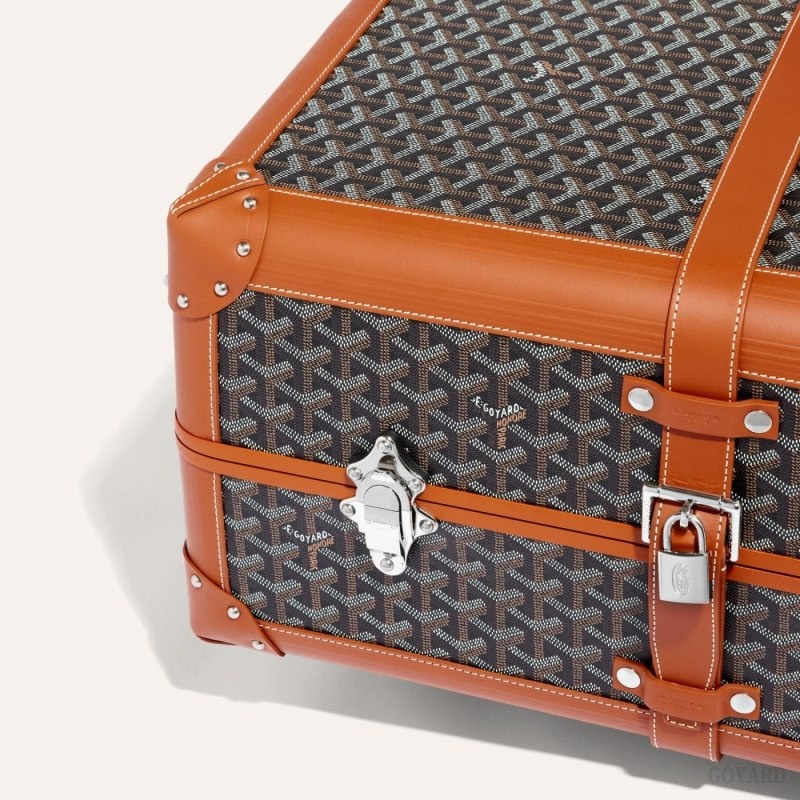 Goyard BOURGET PM TROLLEY CASE 黒 ブラウン | URHR5661