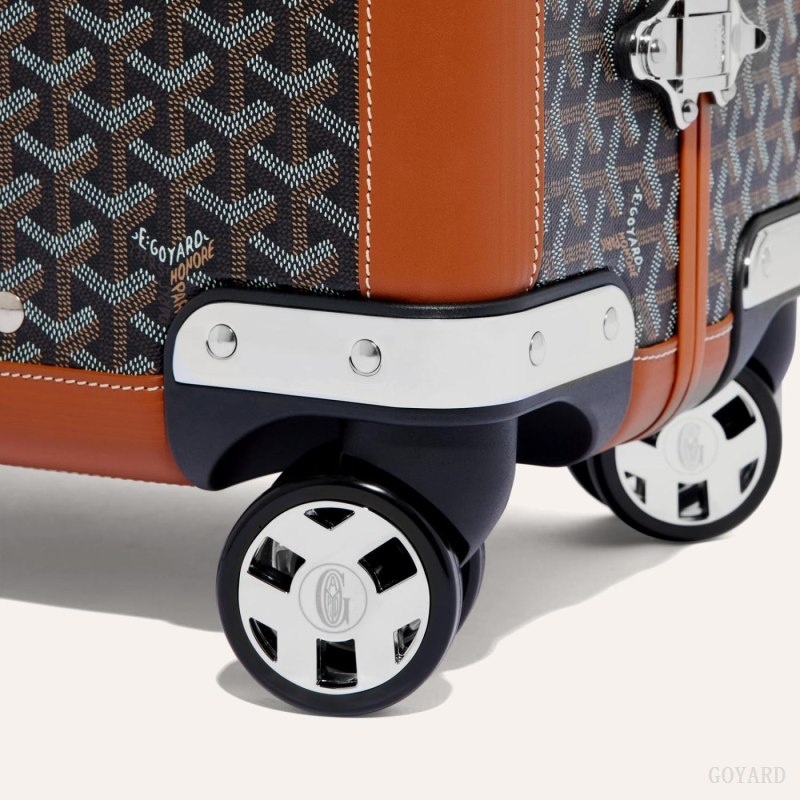 Goyard BOURGET PM TROLLEY CASE 黒 ブラウン | URHR5661