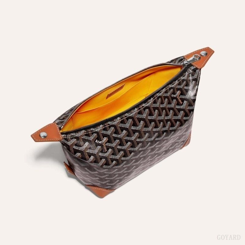 Goyard Bowling 25 Toiletry Bag 黒 ブラウン | TELA3918