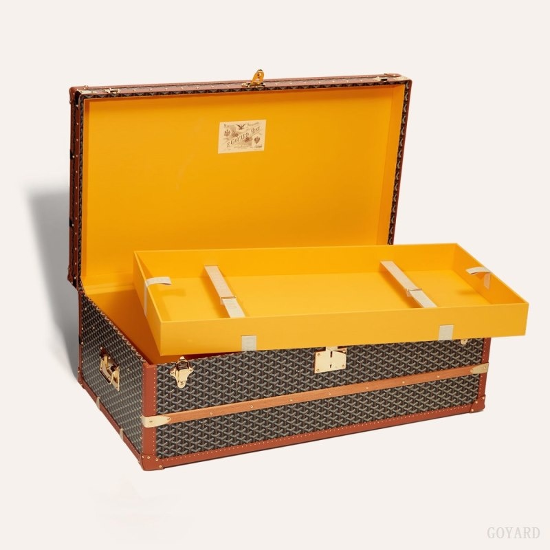 Goyard CABINE TRUNK 黒 ブラウン | WMJD5920