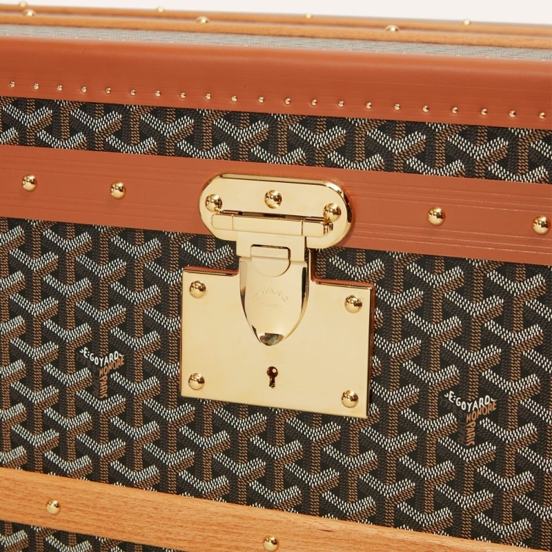 Goyard CABINE TRUNK 黒 ブラウン | WMJD5920