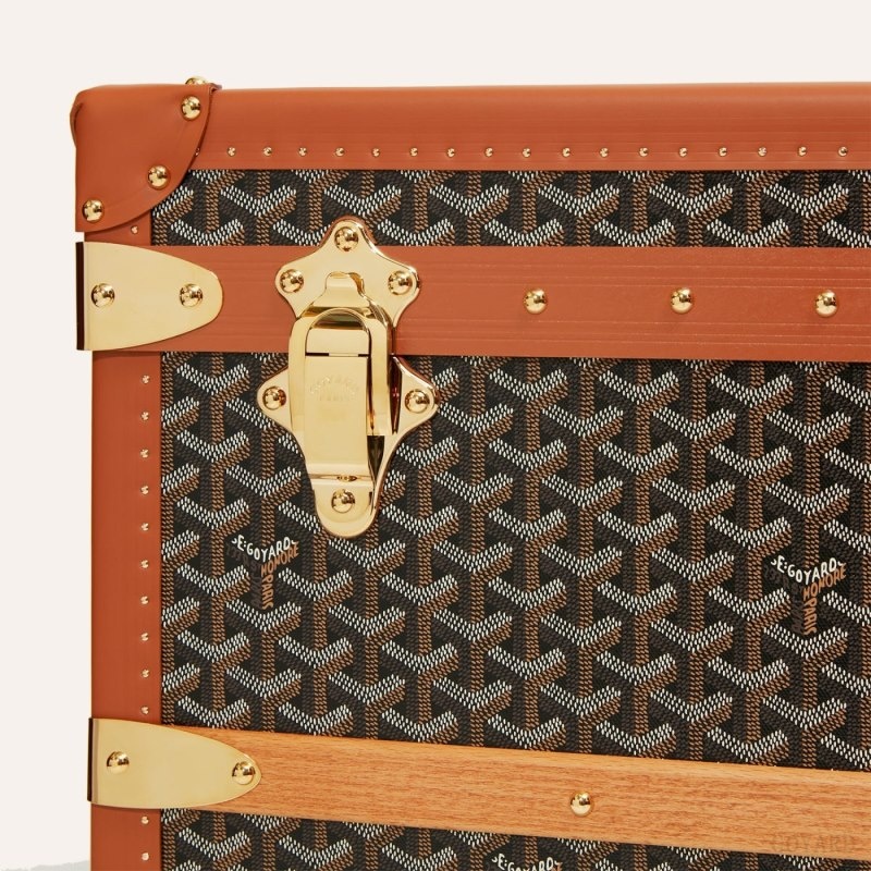 Goyard CABINE TRUNK 黒 ブラウン | WMJD5920