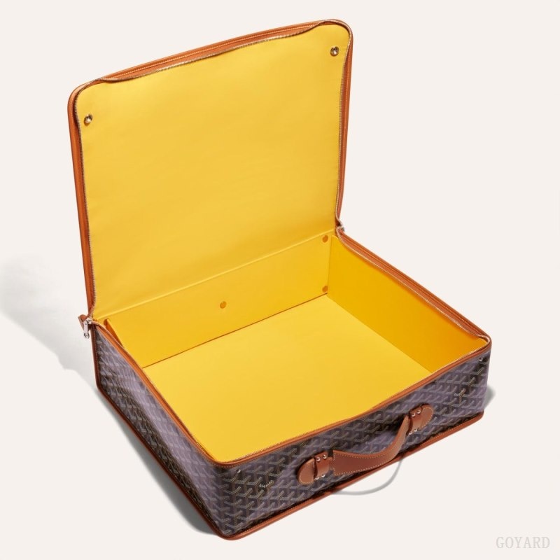 Goyard CARAVELLE 50 SUITCASE 黒 ブラウン | ESQI8409