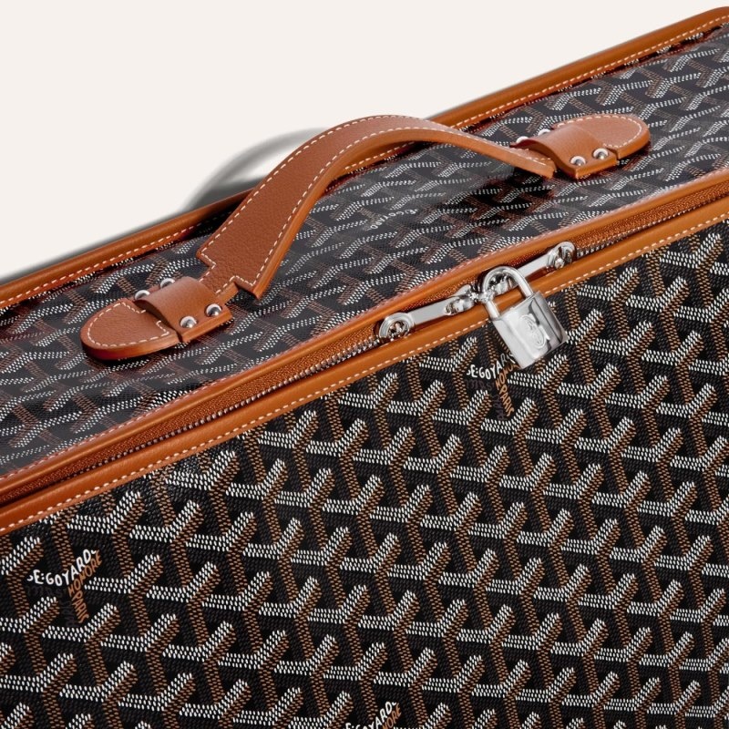 Goyard CARAVELLE 50 SUITCASE 黒 ブラウン | ESQI8409