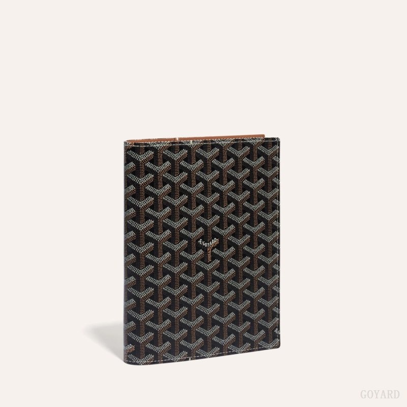 Goyard CASTIGLIONE DOCUMENT COVER 黒 ブラウン | OWGD2646