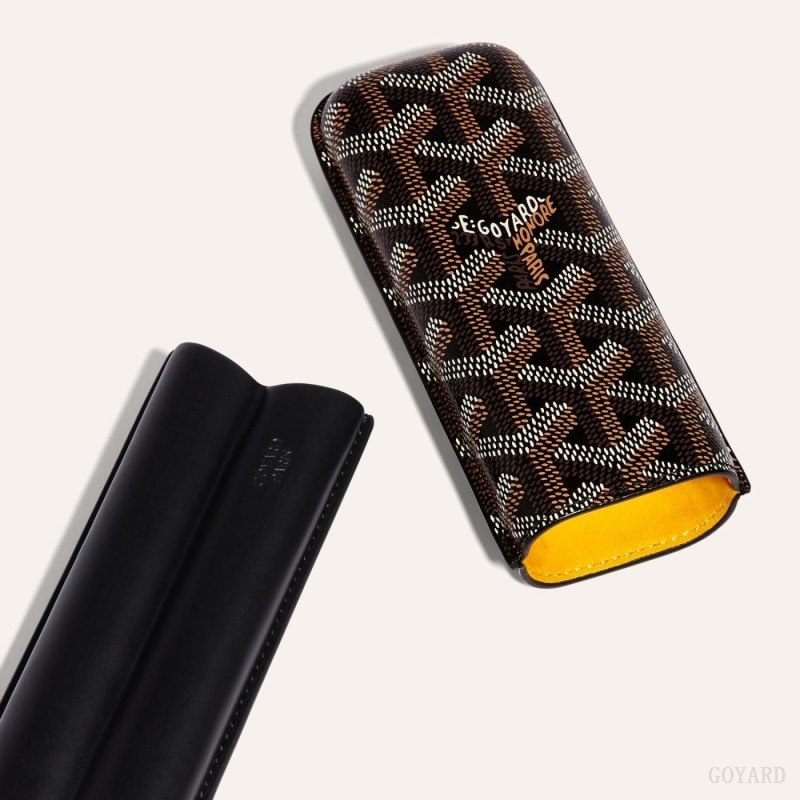 Goyard CHURCHILL 2 CIGAR CASE 黒 | WSCV7554