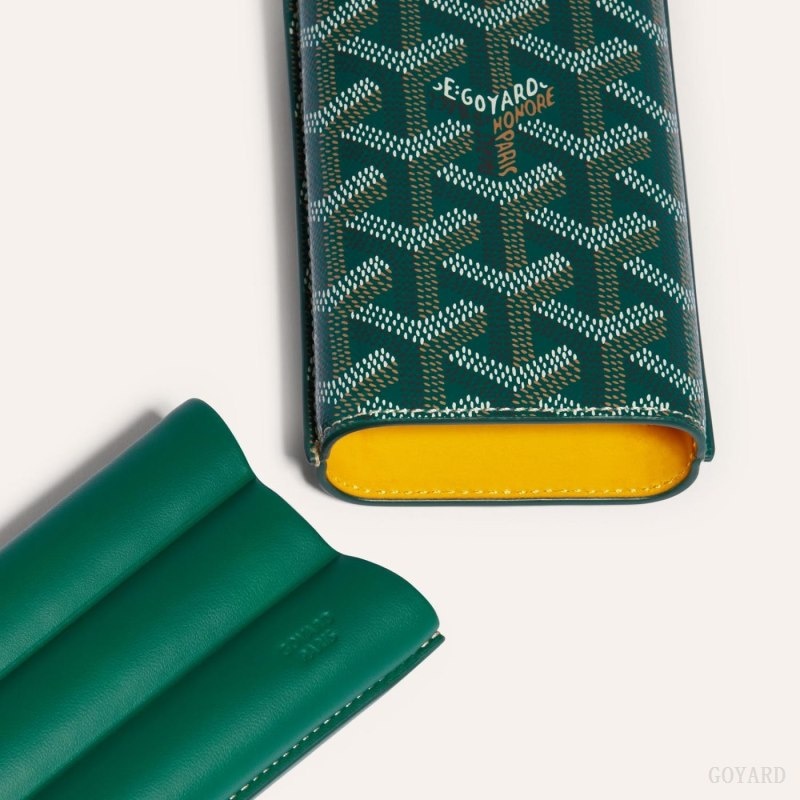 Goyard CHURCHILL 3 CIGAR CASE 緑 | EIQG7777