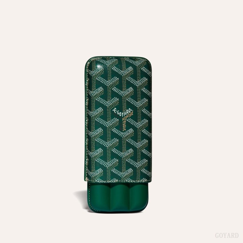 Goyard CHURCHILL 3 CIGAR CASE 緑 | EIQG7777