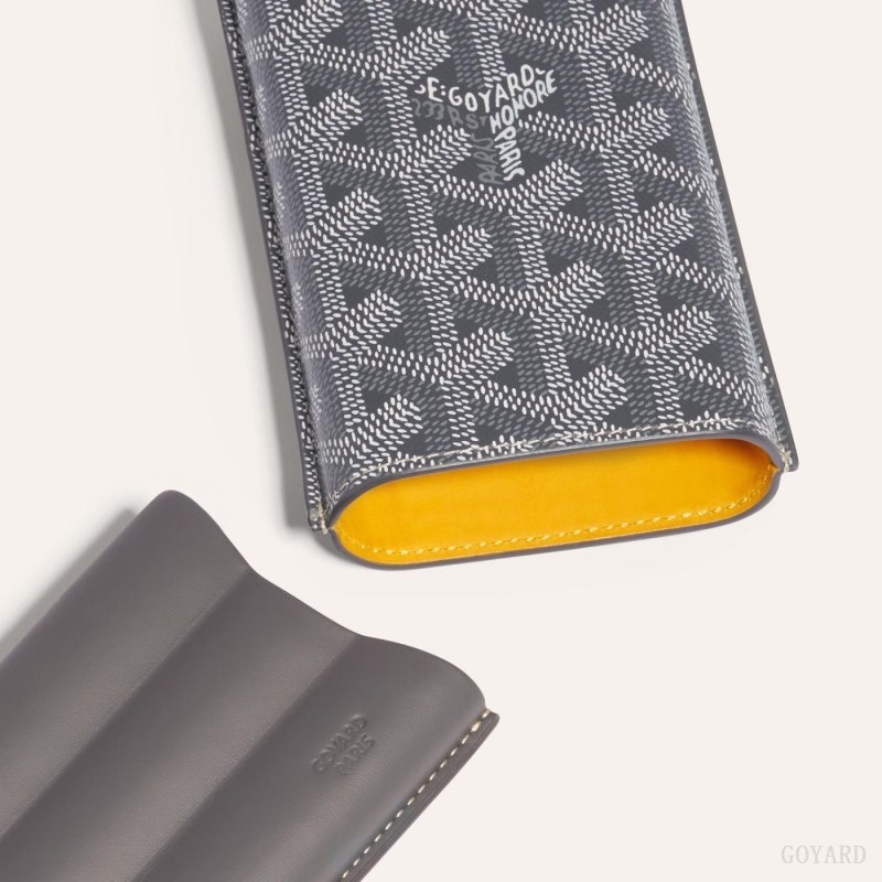 Goyard CHURCHILL 3 CIGAR CASE グレー | HXWI1155