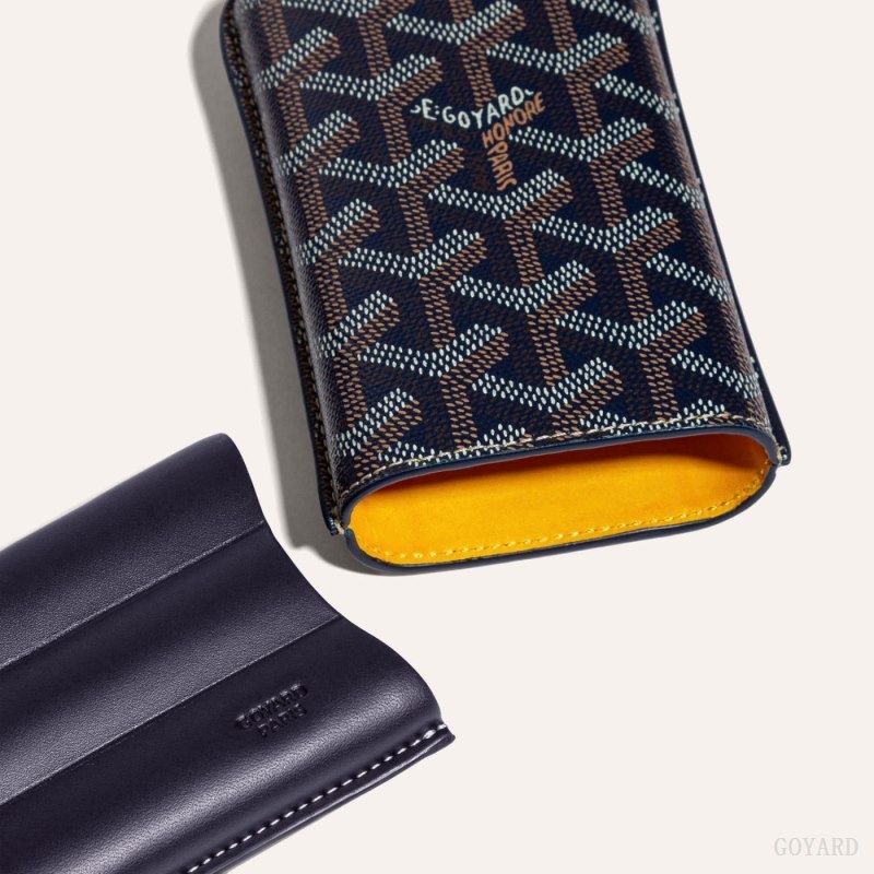 Goyard CHURCHILL 3 CIGAR CASE ネイビー 青 | GGFR6796