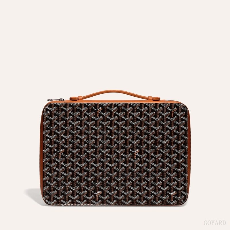 Goyard COMPAGNON UNIVERSEL A4 黒 ブラウン | LFBT2665