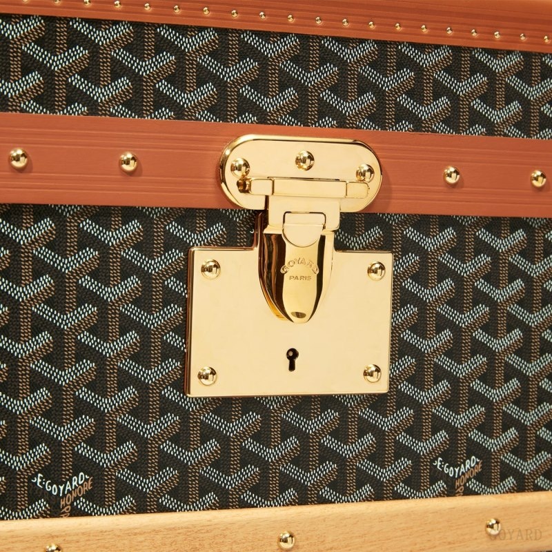 Goyard COURRIER TRUNK 黒 ブラウン | GAJJ0817