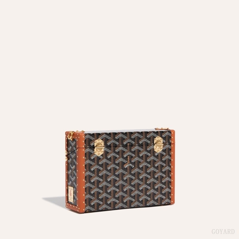 Goyard Cassette Trunk Bag 黒 ブラウン | ZSBI1124