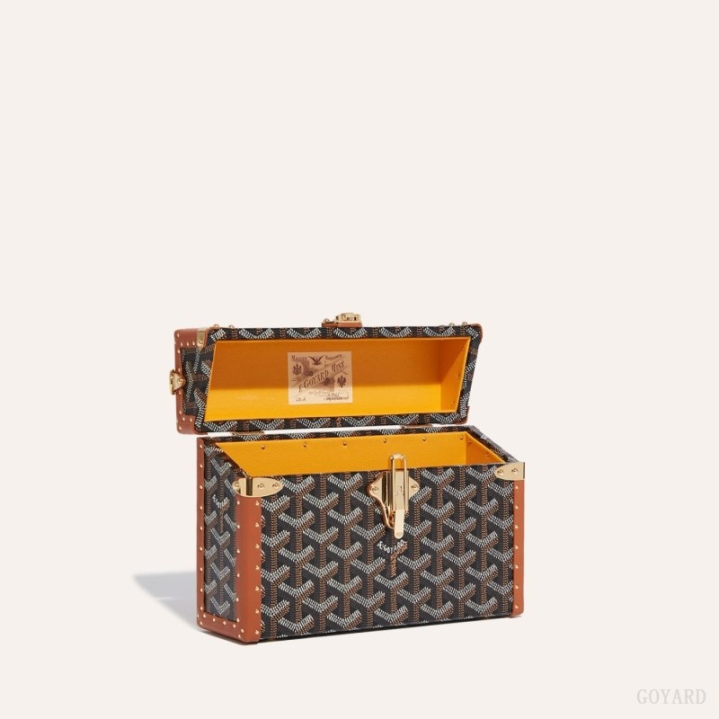 Goyard Cassette Trunk Bag 黒 ブラウン | ZSBI1124