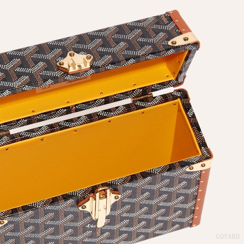 Goyard Cassette Trunk Bag 黒 ブラウン | ZSBI1124