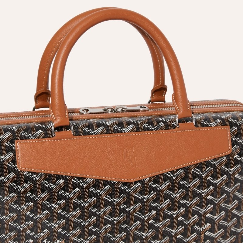 Goyard Cisalpin Document Case 黒 ブラウン | XIEH8806