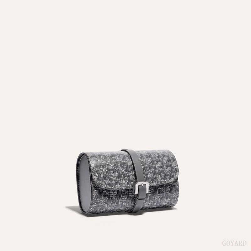 Goyard DOUBLE TRAVEL WATCH CASE グレー | VWCF7629