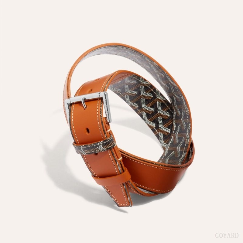 Goyard FLORIDA BELT 黒 ブラウン | QBGU1782