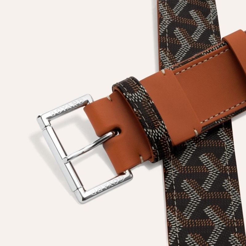 Goyard FLORIDA BELT 黒 ブラウン | QBGU1782