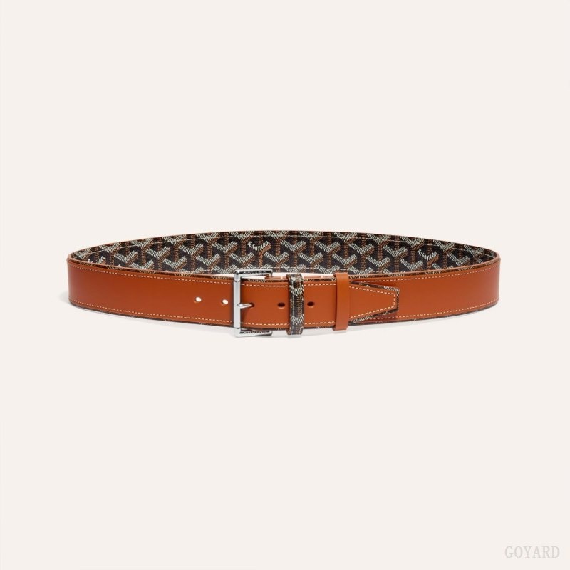 Goyard FLORIDA BELT 黒 ブラウン | QBGU1782