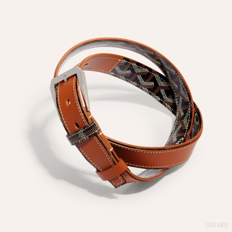 Goyard FREGATE BELT 黒 ブラウン | IENM3324