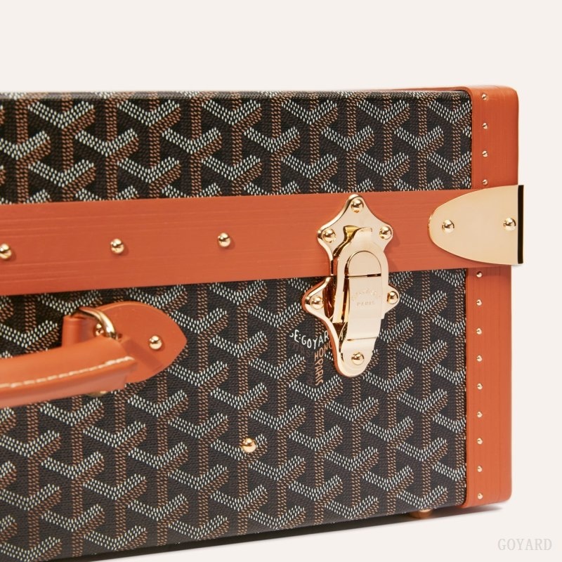 Goyard GRAND HÔTEL 50 CASE 黒 ブラウン | KIVO9422