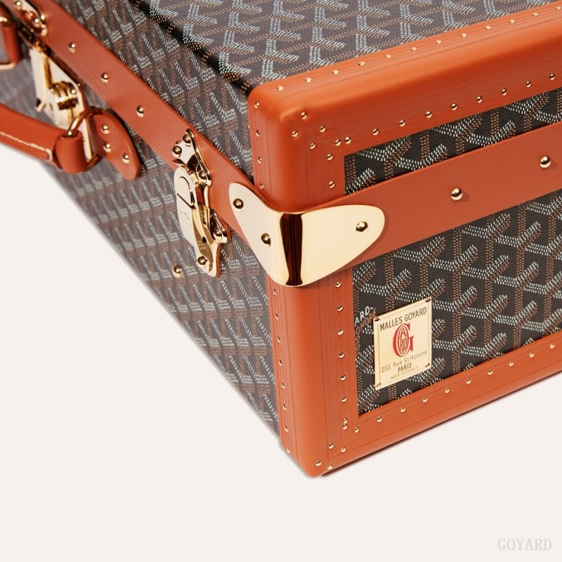 Goyard GRAND HÔTEL 50 CASE 黒 ブラウン | KIVO9422